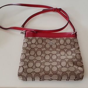 Coach Crossbody-New: Brown and Red